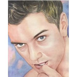 Jude Law Limited Edition Watercolor Print