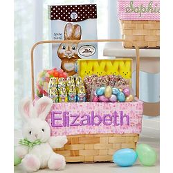 Personalized All in One Girl's Treats Easter Basket