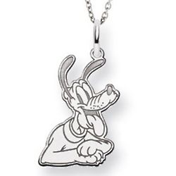 Sterling Silver Pluto the Pup Pendant