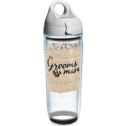 Groomsman Casual Wrap with Lid Water Bottle