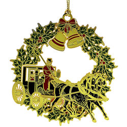Christmas Horse and Buggy Ornament