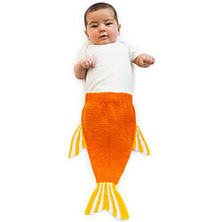 Gold Fish Tail Baby Costume