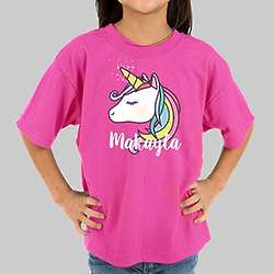 Personalized Unicorn Youth T-Shirt