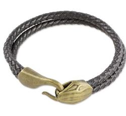 Adventure Men's Leather Wristband Bracelet