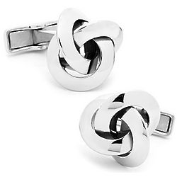 Sterling Silver Knot Cuff Links