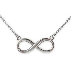 Infinity Design Sterling Silver Necklace