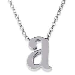Initially Yours Sterling Silver Initial Charm Pendant