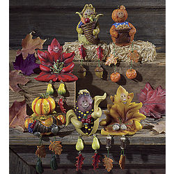 Harvest Figurines Shelf Sitter Set