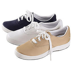 Womens Janey Stretch Grasshoppers Twill Shoes in Solid Colors