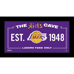 Los Angeles Lakers Framed Kid's Cave Wall Sign