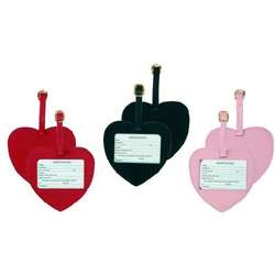 Heart Shaped Leather Luggage Tag