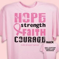 Hope Breast Cancer Awareness Personalized T-Shirt