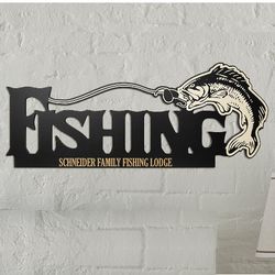 Personalized Gone Fishing Wood Sign