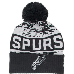 San Antonio Spurs NBA Winter Freeze Pom Cuffed Knit Hat