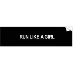 Run Like a Girl Bumper Sticker