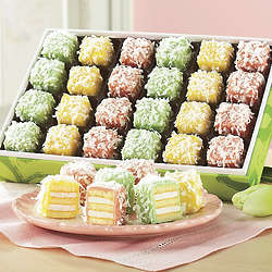 Pastel Coconut Petits Fours Gift Box
