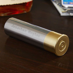 Personalized Shotgun Shell Stainless Steel Flask
