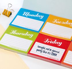 Days of the Week Sticky Note Packet