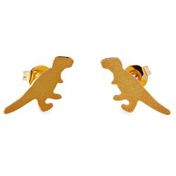 Gold Dino Earrings