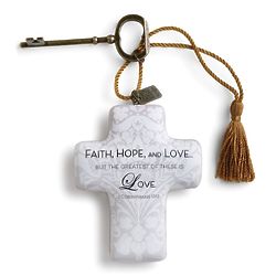 The Greatest Is Love Cross Ornament