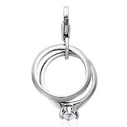 Wedding Set Charm in Sterling Silver