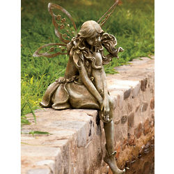 Thoughtful Fairy Garden Statue