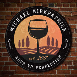 Personalized Tramonto Winery Sign