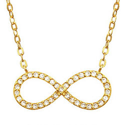 Gold Vermeil Cubic Zirconia Necklace