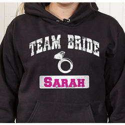 Personalized Team Bride Bridal Party Hoodie