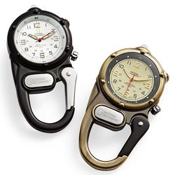 National Geographic Metal Carabiner Clip Watch