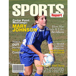 Personalized Sports Magazine Cover