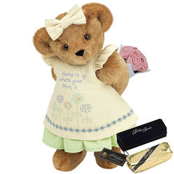 15" "Home is Where Your Mom Is" Teddy Bear with Roses and Fudge