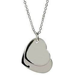 Sterling Silver Layered Hearts Pendant