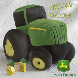 Boy's Plush John Deere Tractor Toy