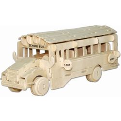 School Bus 3D Wooden Jigsaw Puzzle