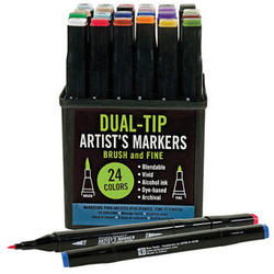 Dual-Tip Artist's Markers Set