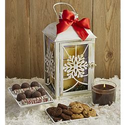 Holiday Treat Lantern with Chocolate Candle