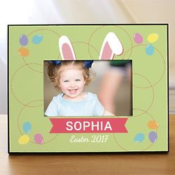 Kid's Personalized Easter Bunny Ears Photo Frame