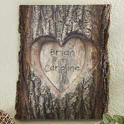 So in Love Personalized Basswood Wall Plaque