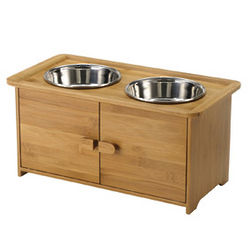 Bamboo Pet Serving Cabinet