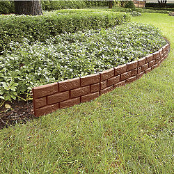Brick-Style Garden Fence