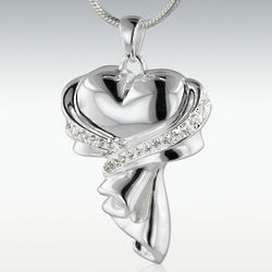 Wrapped In Love Sterling Silver Cremation Necklace