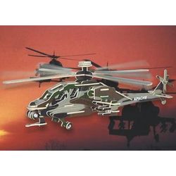 Apache Helicopter Illuminated 3D Jigsaw Puzzle