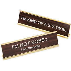 Personality Desk Sign