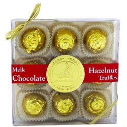 Organic Hazelnut Truffles Gift Box