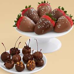 10 Boozy Cherries & 6 Salted Caramel Strawberries for Dad
