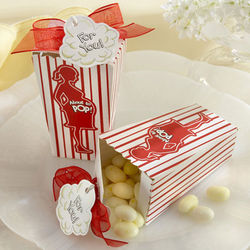 "About to Pop!" Popcorn Favor Boxes