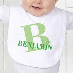 Alphabet Fun Personalized Infant Bib