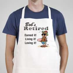 Retired and Loving It Personalized Apron