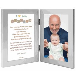 Personalized New Grandpa Poem and Picture Frame